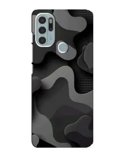 Чохол для Motorola MOTO G60s з картинкою «Темний абстрактний камуфляж»