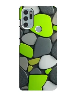 Чохол для Motorola MOTO G60s з картинкою «Яскрава неонова галька»