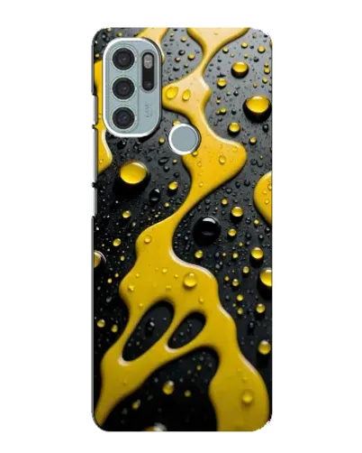 Чохол для Motorola MOTO G60s з картинкою «Рідке жовте золото»