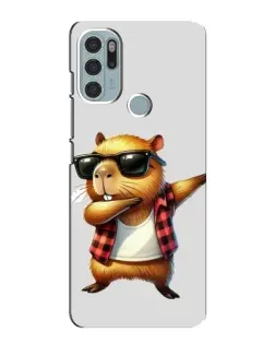 Чохол для Motorola MOTO G60s з картинкою «Капібара репер даб» Чохол для Motorola MOTO G60s з картинкою «Капібара репер даб»