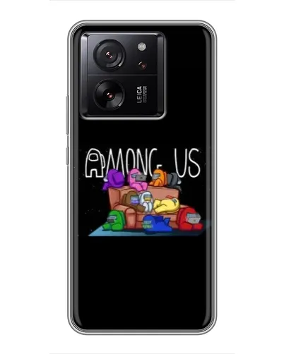 Чехол для Motorola Moto G67 Power с картинкой «Логотип Among Us»