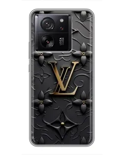 Чехол для Motorola Moto G67 с картинкой «Кожаная текстура LV»