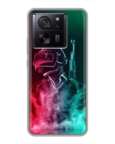 Чехол для Motorola Moto G67 с картинкой «PUBG — огненный воин»