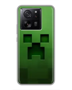 Чехол для Motorola Moto G67 с картинкой «Крипер микро-дизайн»