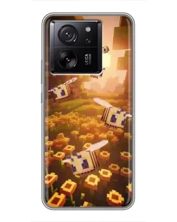 Чехол для Motorola Moto G67 с картинкой «Поле подсолнухов»