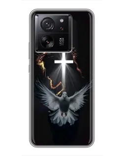 Чохол для Motorola Moto G67 з картинкою «Голуб та Світло»