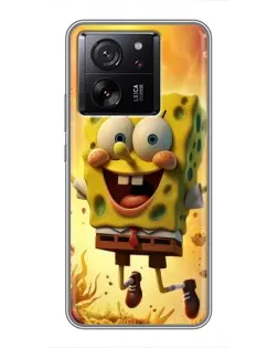 Чохол для Motorola Moto G67 з картинкою «Губка Боб стрибає» Чохол для Motorola Moto G67 з картинкою «Губка Боб стрибає»