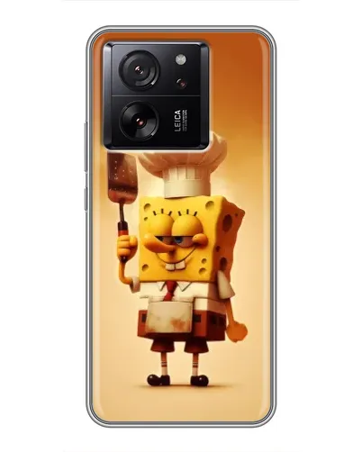 Чехол для Motorola Moto G67 с картинкой «Губка Боб повар»