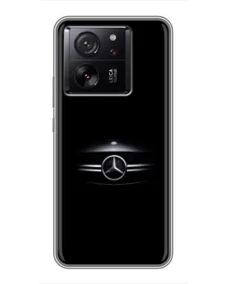 Чехол для Motorola Moto G67 с картинкой «Mercedes — абстрактные линии»