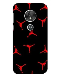Чехол для Motorola MOTO G7 Play с картинкой «Jordan Red Pattern»