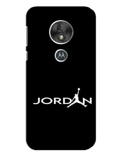 Чохол для Motorola MOTO G7 Play з картинкою «Jordan White Logo»