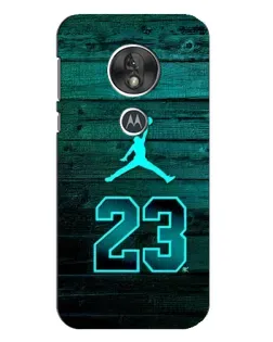 Чохол для Motorola MOTO G7 Play з картинкою «Jordan Cyan 23»