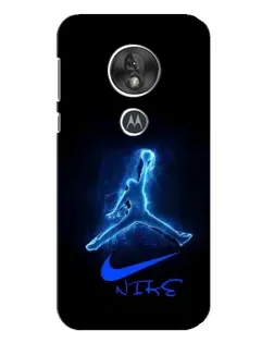 Чохол для Motorola MOTO G7 Play з картинкою «Jordan Neon Blue»