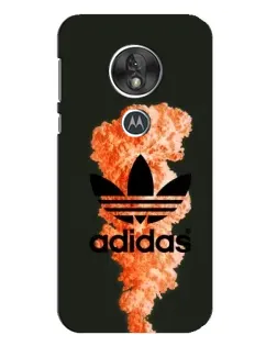Чохол для Motorola MOTO G7 Play з картинкою «Помаранчевий дим Adidas»