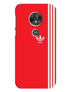 Чохол для Motorola MOTO G7 Play з картинкою «Червоний мінімалізм Adidas»