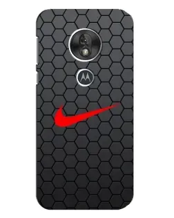 Чехол для Motorola MOTO G7 Play с картинкой «Nike — карбоновая сетка»