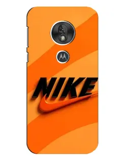 Чехол для Motorola MOTO G7 Play с картинкой «Оранжевый драйв Nike»