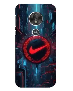 Чохол для Motorola MOTO G7 Play з картинкою «Техногенний стиль Nike»