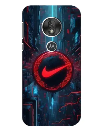 Чохол для Motorola MOTO G7 Play з картинкою «Техногенний стиль Nike»