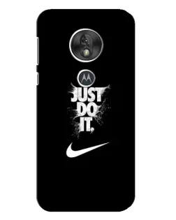 Чохол для Motorola MOTO G7 Play з картинкою «Текстовий принт Nike»