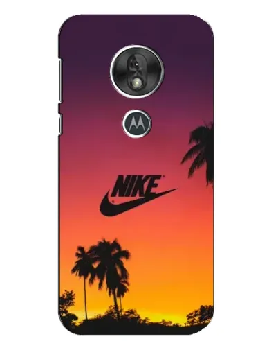 Чохол для Motorola MOTO G7 Play з картинкою «Nike на заході сонця»
