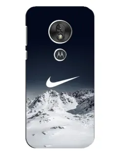 Чохол для Motorola MOTO G7 Play з картинкою «Nike — зимові гори»