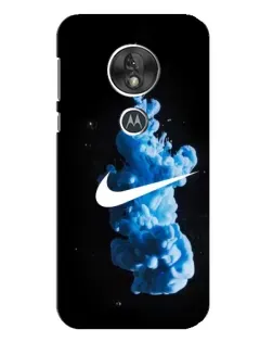Чохол для Motorola MOTO G7 Play з картинкою «Nike та синій дим»