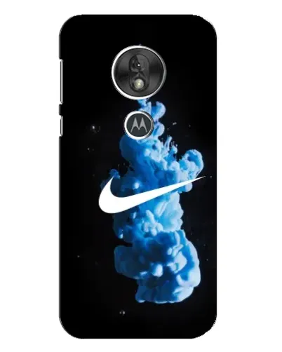 Чохол для Motorola MOTO G7 Play з картинкою «Nike та синій дим»