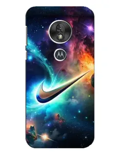 Чохол для Motorola MOTO G7 Play з картинкою «Космічний Nike Swoosh»