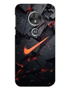 Чохол для Motorola MOTO G7 Play з картинкою «Nike — ефект розломів»