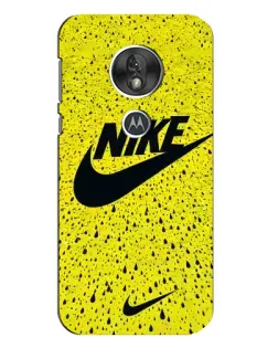 Чохол для Motorola MOTO G7 Play з картинкою «Жовтий текстурний Nike»