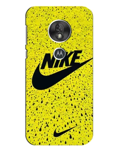 Чохол для Motorola MOTO G7 Play з картинкою «Жовтий текстурний Nike»