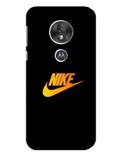 Чохол для Motorola MOTO G7 Play з картинкою «Золотий логотип Nike»