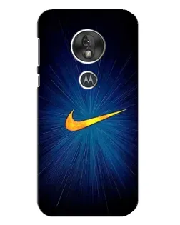 Чохол для Motorola MOTO G7 Play з картинкою «Синій пульс Nike»