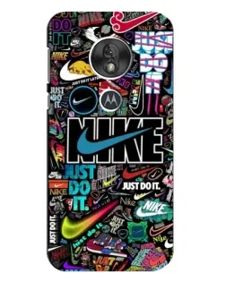 Чохол для Motorola MOTO G7 Play з картинкою «Яскравий колаж Nike»