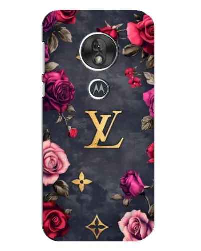 Чохол для Motorola MOTO G7 Play з картинкою «Квітковий Louis Vuitton»
