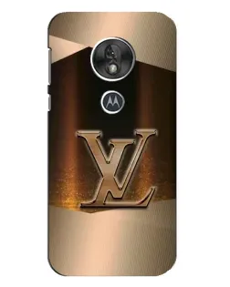 Чохол для Motorola MOTO G7 Play з картинкою «LV — золоте сяйво»