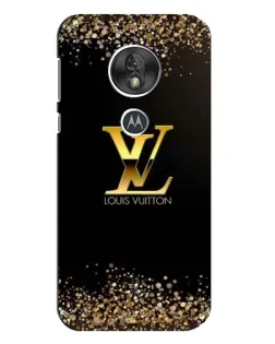 Чохол для Motorola MOTO G7 Play з картинкою «LV — золоті іскри»