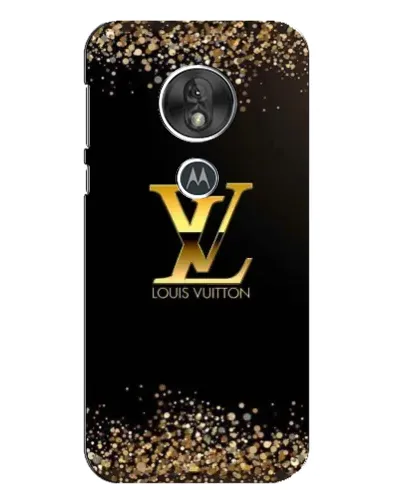 Чохол для Motorola MOTO G7 Play з картинкою «LV — золоті іскри»