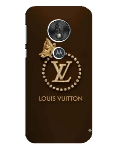 Чохол для Motorola MOTO G7 Play з картинкою «LV — золота печатка»