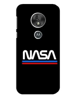 Чехол для Motorola MOTO G7 Play с картинкой «NASA — классика Red Blue»