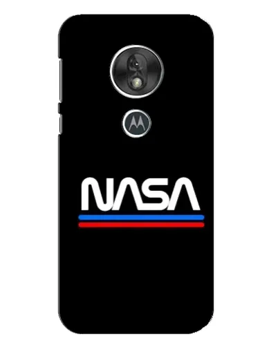 Чохол для Motorola MOTO G7 Play з картинкою «NASA — класика Red Blue»