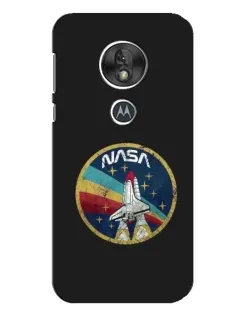 Чехол для Motorola MOTO G7 Play с картинкой «NASA — эмблема миссии»