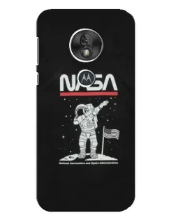 Чохол для Motorola MOTO G7 Play з картинкою «NASA — крокуємо по Місяцю»