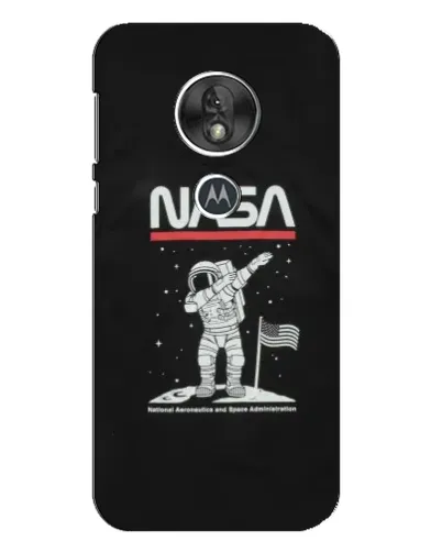Чохол для Motorola MOTO G7 Play з картинкою «NASA — крокуємо по Місяцю»