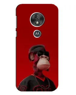 Чехол для Motorola MOTO G7 Play с картинкой «Bored Ape в красном»