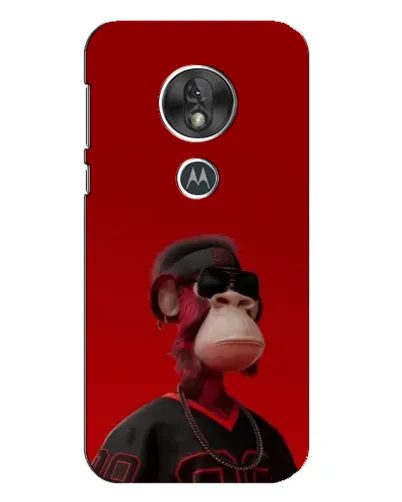 Чохол для Motorola MOTO G7 Play з картинкою «Bored Ape в червоному»