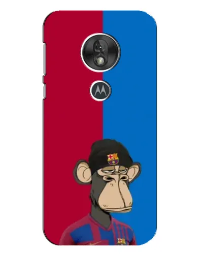 Чохол для Motorola MOTO G7 Play з картинкою «Bored Ape — фанат Барси»