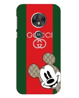 Чохол для Motorola MOTO G7 Play з картинкою «Gucci — смуги та Міккі»