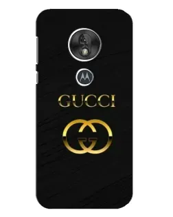 Чохол для Motorola MOTO G7 Play з картинкою «Золотий логотип Gucci»